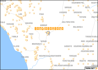 map of Bandia Bambara