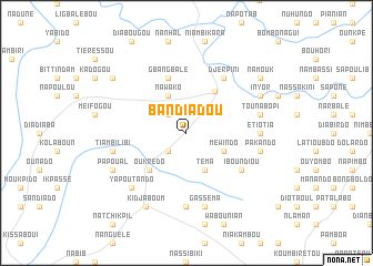 map of Bandiadou