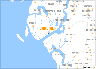 map of Bandiala