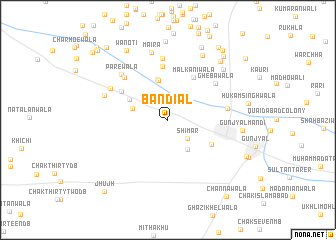 map of Bandiāl