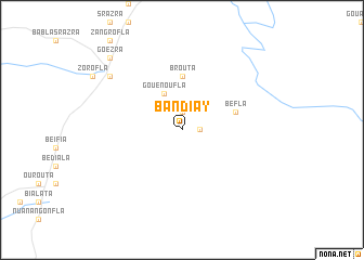 map of Bandiay