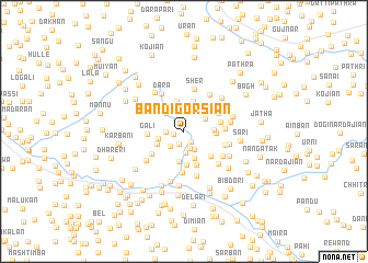 map of Bāndi Gorsiān