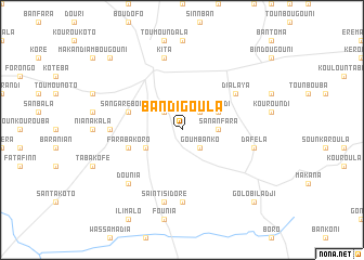 map of Bandigoula