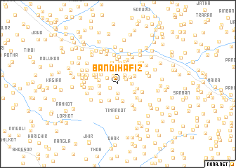 map of Bāndi Hāfiz