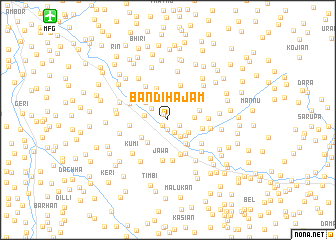 map of Bāndi Hajām