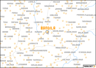 map of Bandila