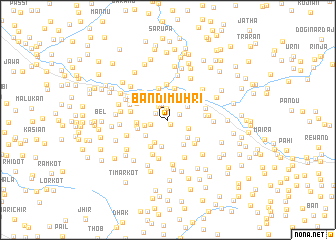 map of Bāndi Muhri