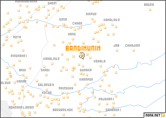 map of Bāndi Munīm