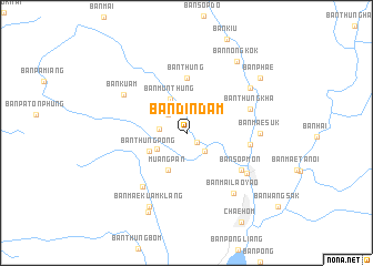 map of Ban Din Dam