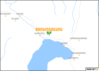 map of Bandingagung