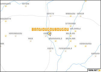 map of Bandiougoubougou