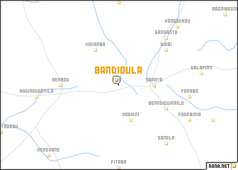 map of Bandioula