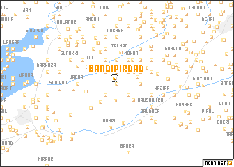 map of Bāndi Pīrdād