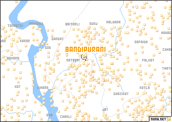 map of Bāndi Purāni