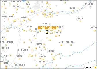 map of Bāndi Sīrān