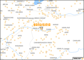 map of Bāndi Siria