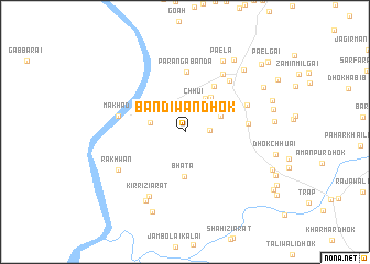 map of Bandiwān Dhok