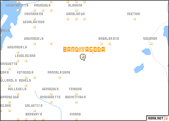 map of Bandiyagoda