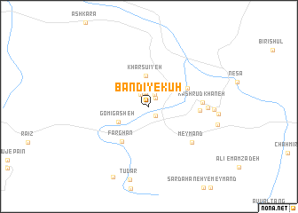 map of Bandī-ye Kūh