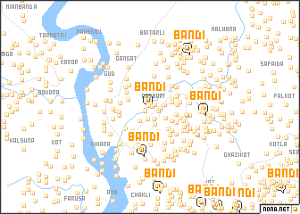 map of Bāndi