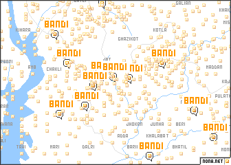 map of Bāndi