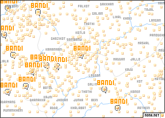 map of Bāndi