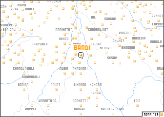 map of Bāndi