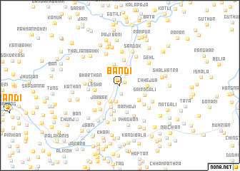 map of Bāndi