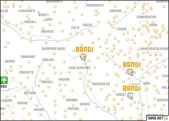 map of Bāndi