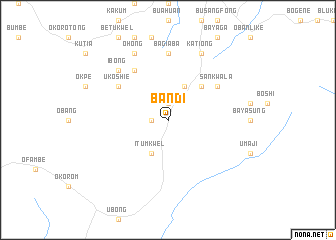 map of Bandi