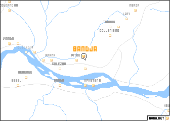 map of Bandja