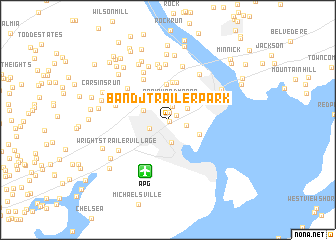 map of B and J Trailer Park