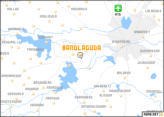 map of Bandlaguda