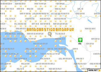 map of Bandobasti Gobindapur