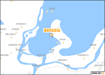 map of Băndoiu