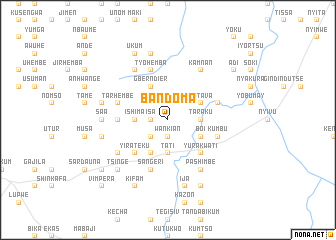 map of Bandoma