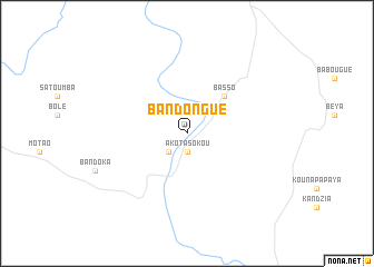 map of Bandongué