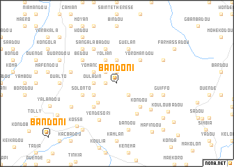 map of Bandoni