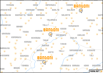 map of Bandoni