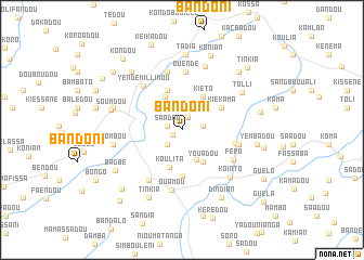 map of Bandoni