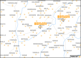 map of Bandoni