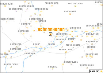 map of Ban Don Manao