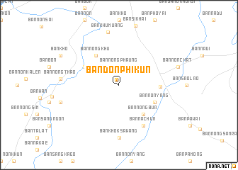 map of Ban Don Phikun