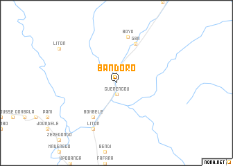 map of Bandoro