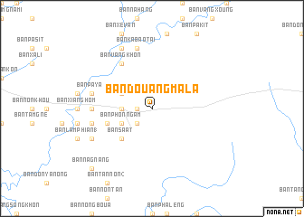 map of Ban Douangmala