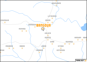 map of Bandoua