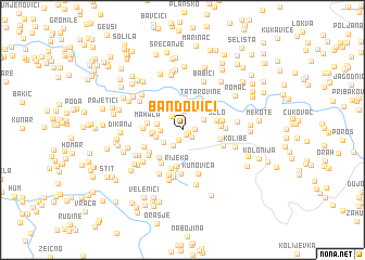 map of Bandovići