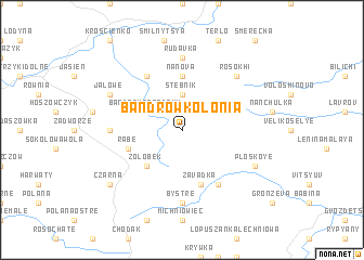 map of Bandrów Kolonia