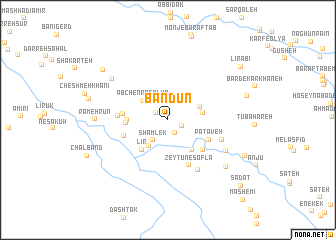 map of Bandūn