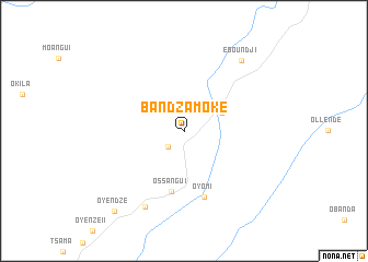 map of Bandza Moké